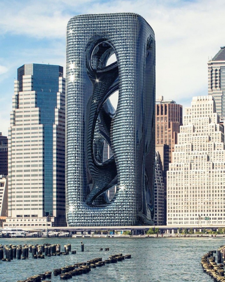 Здание Хайри Атака, которое проектировалось для Нью-Йорка