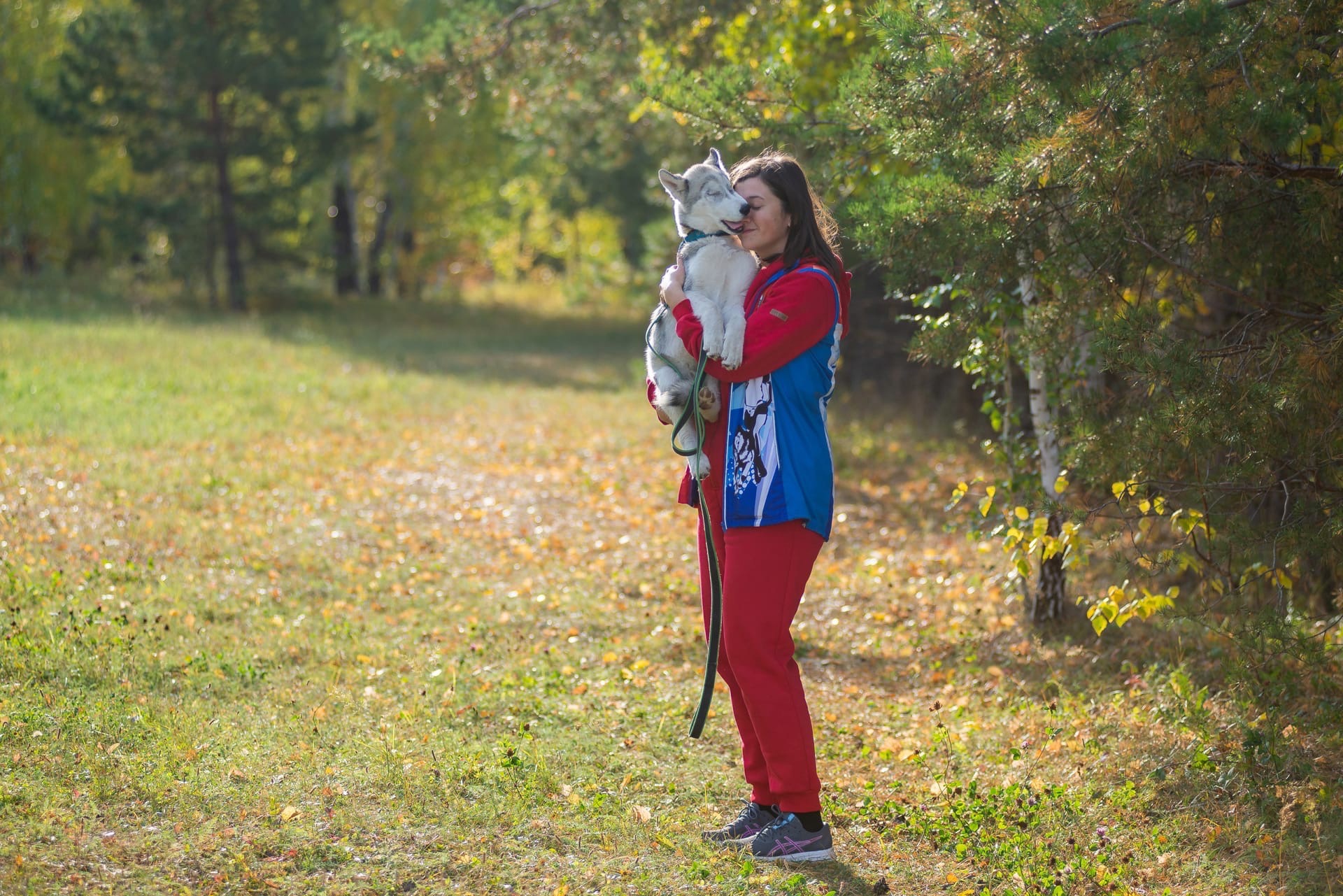 Анастасия участвует в профессиональных гонках со своими собаками. Когда Фокс освоит бег и научится тянуть, то, возможно, примет участие в соревнованиях