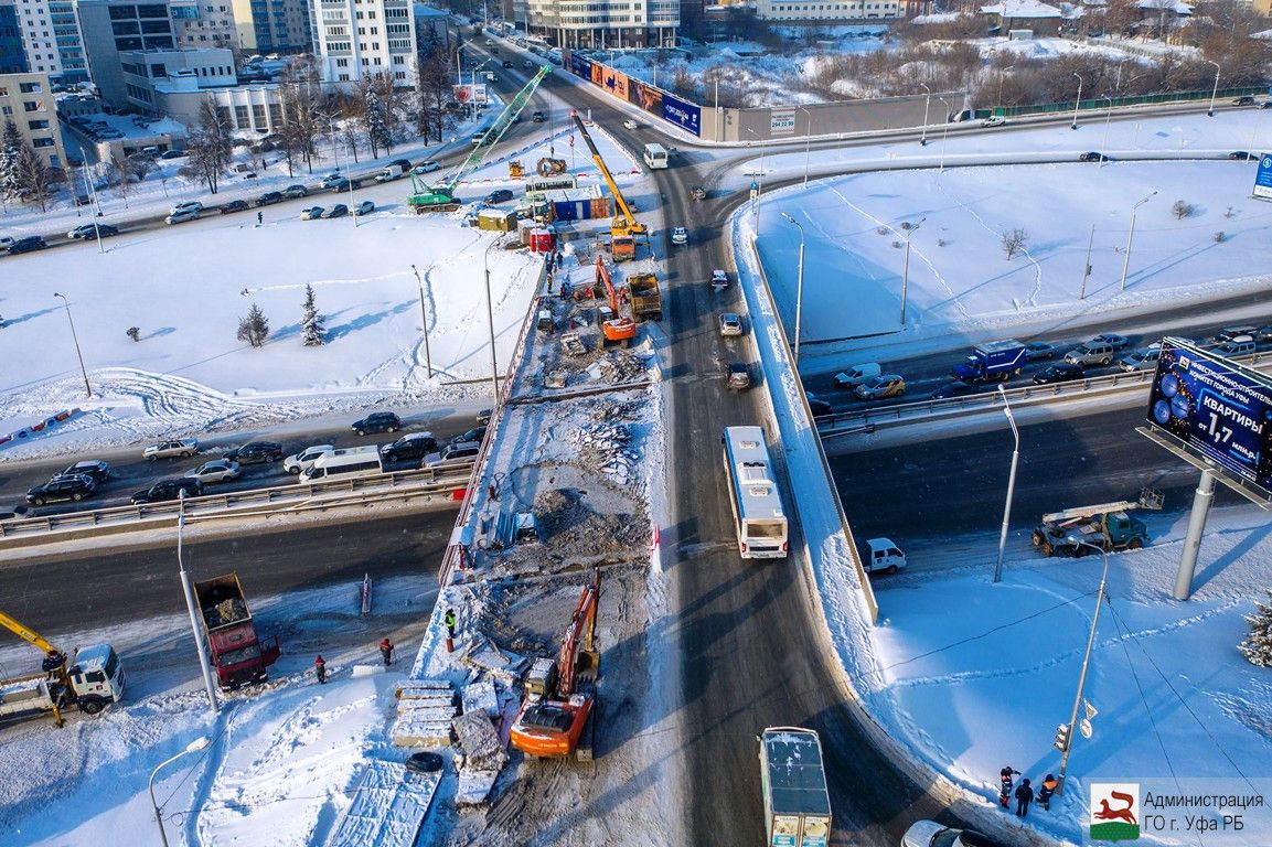 Движение на развязке перекрыли в минувшую субботу, 16 января Движение на развязке перекрыли в минувшую субботу, 16 января 