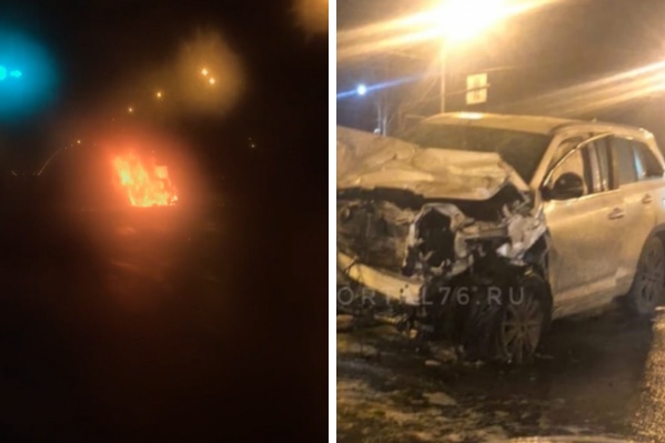 «Тойота» влетела в стоящий на светофоре «Мицубиши» «Тойота» влетела в стоящий на светофоре «Мицубиши»