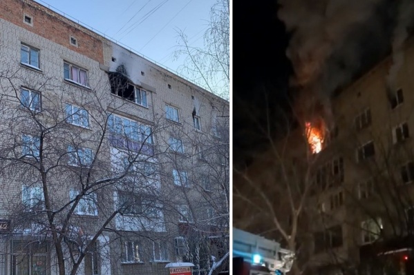 Пожар случился на пятом этаже Пожар случился на пятом этаже