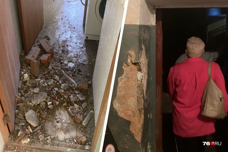 Кирпичи до сих пор валяются на полу Кирпичи до сих пор валяются на полу