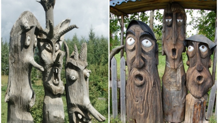 Деревянные скульптуры из Прикамья участвуют в конкурсе необычных народных арт-объектов. Проголосуйте за них