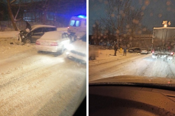 На дороге, где произошло ДТП, достаточно глубокая колея На дороге, где произошло ДТП, достаточно глубокая колея