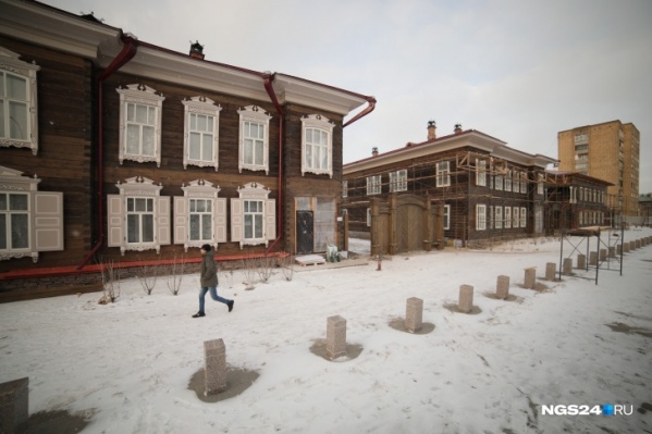 Исторический квартал в центре Красноярска демонстрирует различные архитектурные стили Исторический квартал в центре Красноярска демонстрирует различные архитектурные стили