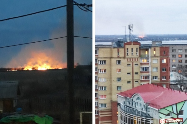 Огонь виден не только на Кегострове, но и из центра города Огонь виден не только на Кегострове, но и из центра города