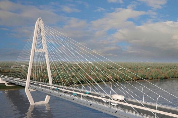 Изначально рассматривалось четыре варианта расположения моста