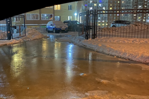 Вода уже начала застывать Вода уже начала застывать