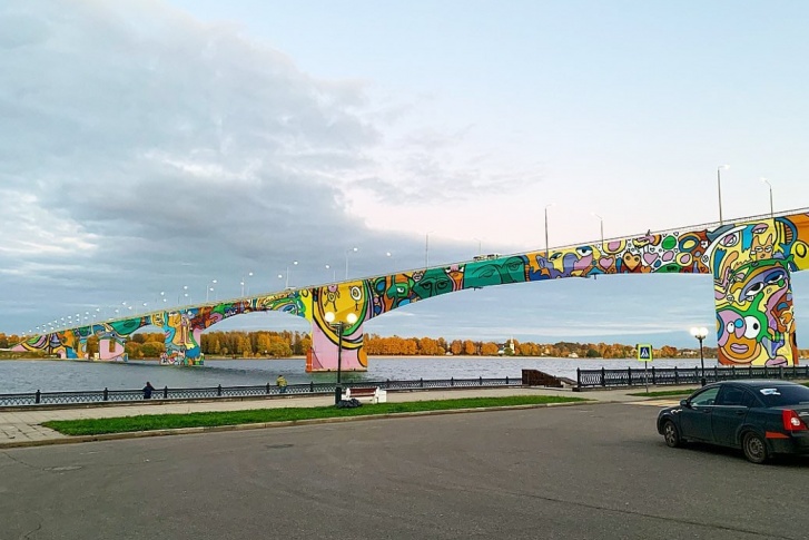 Проект раскраски Октябрьского моста в Ярославле