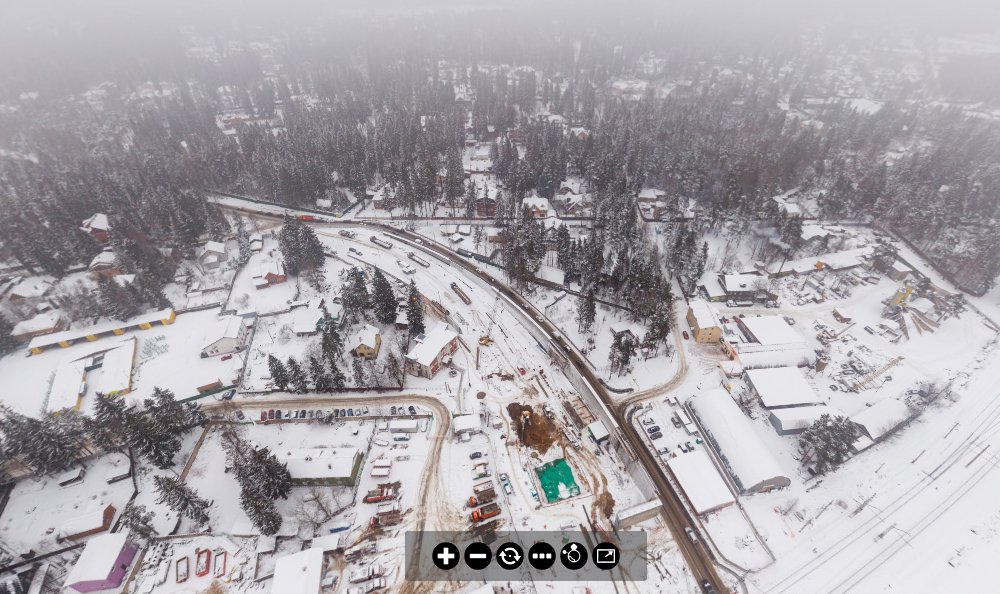 Скриншот панорамы, созданной дорожным комитетом Ленобласти