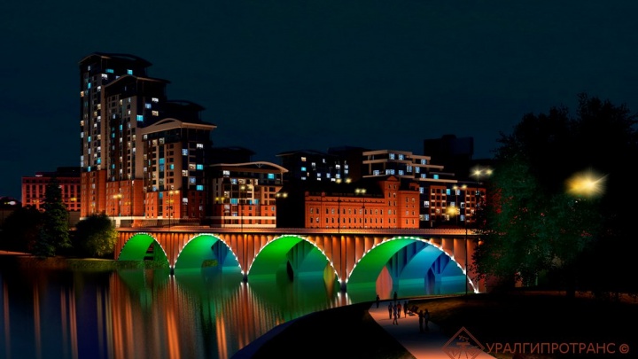 Макаровский мост окрасят в цвета российского флага и георгиевской ленты
