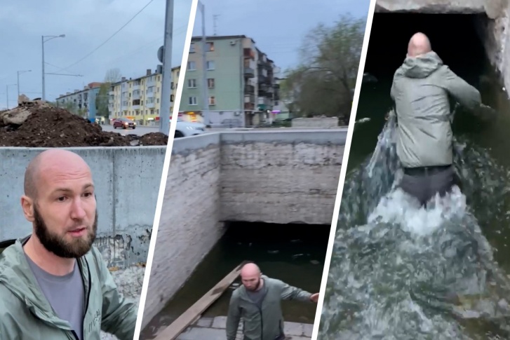 Горожанина не испугал мусор и температура воды Горожанина не испугал мусор и температура воды