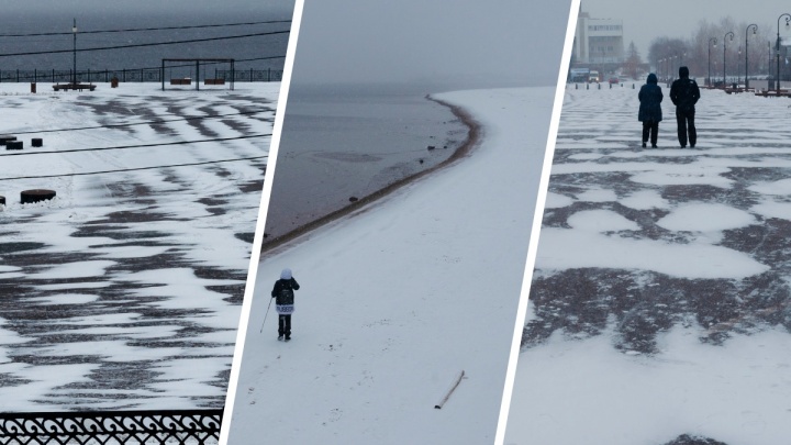 Прогулки по другой планете: пришла сильная метель — смотрите, какими узорами покрылся Архангельск