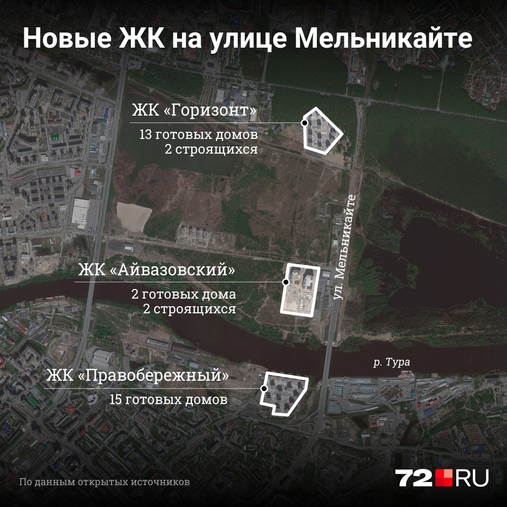 Жилые комплексы расположены по одной улице на расстоянии чуть более двух километров Жилые комплексы расположены по одной улице на расстоянии чуть более двух километров