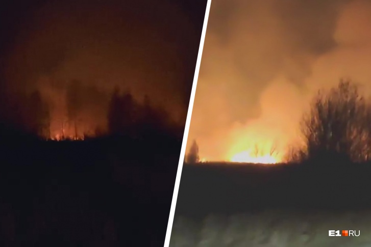 Пожар разгорелся рядом с Солнечным Пожар разгорелся рядом с Солнечным