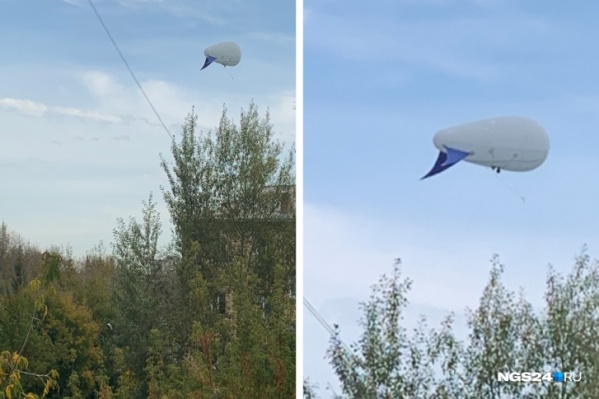 Конструкцию видели и раньше в небе над Красноярском — во время Универсиады Конструкцию видели и раньше в небе над Красноярском — во время Универсиады