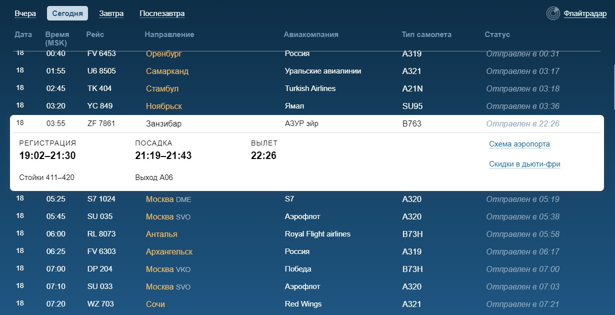Петербуржцы вылетели на Занзибар спустя 18 часов ожидания в аэропорту Пулково
