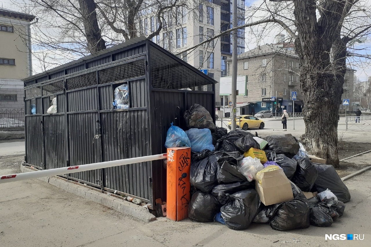 Горы мусора в центре Новосибирска возмутили даже прокуратуру