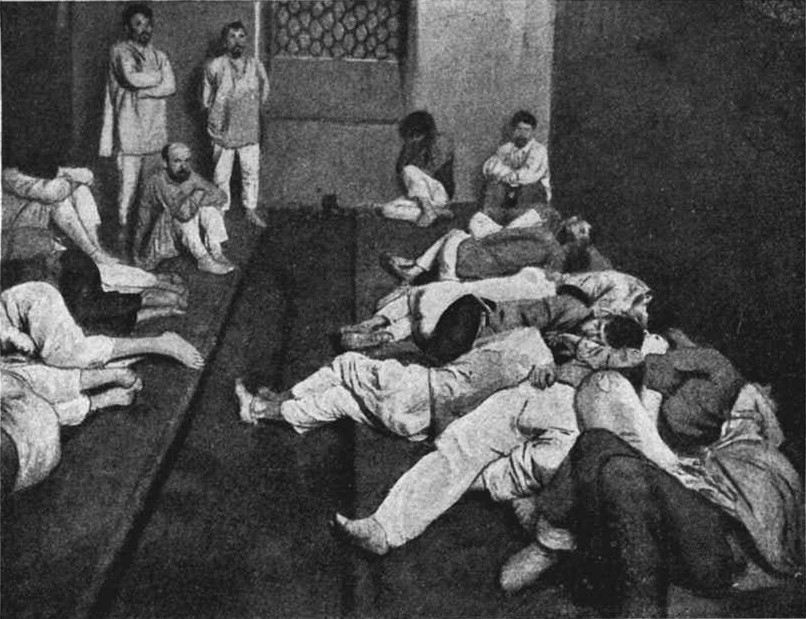 Камера для вытрезвления при Московской части Петербурга, фотография до 1914 года Камера для вытрезвления при Московской части Петербурга, фотография до 1914 года 