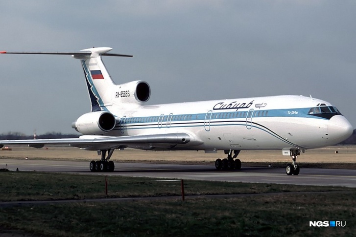 Самолет Ту-154М авиакомпании «Сибирь»