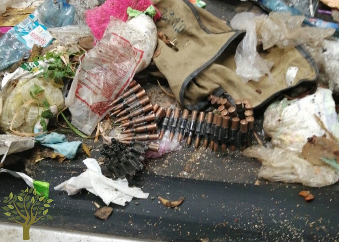 На омском мусоросортировочном заводе в отходах нашли ленту с боевыми патронами