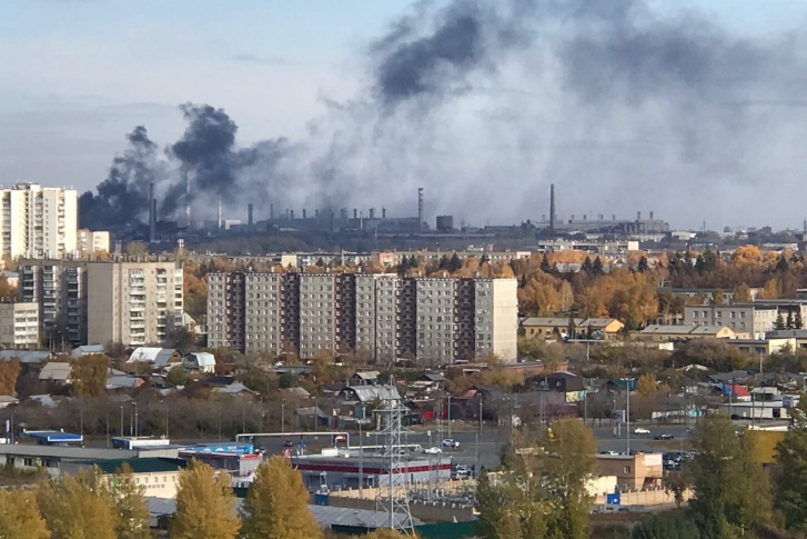 Пожар предположительно произошел на ЧЭМК Пожар предположительно произошел на ЧЭМК