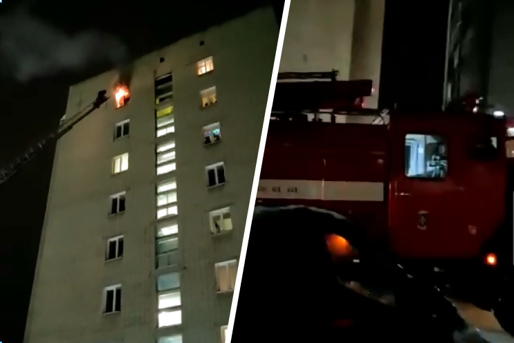 В Бердске загорелась квартира — пожилого жильца увезли на скорой
