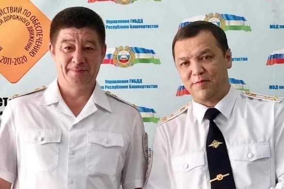Разыскиваемый Ильдус Шайбаков (слева) вместе с бывшим главным госавтоинспектором Башкирии Разыскиваемый Ильдус Шайбаков (слева) вместе с бывшим главным госавтоинспектором Башкирии