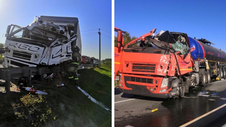 В НСО грузовик влетел в автоцистерну — в жуткой аварии погиб молодой водитель