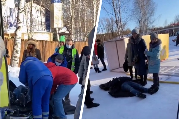 Конструкция ударила мужчину по голове Конструкция ударила мужчину по голове