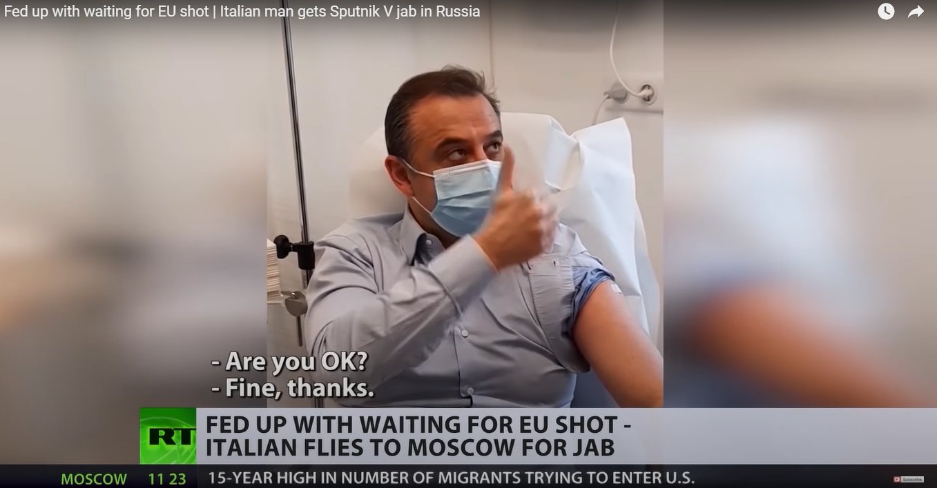 Кадр из видео на канале RT в YouTube