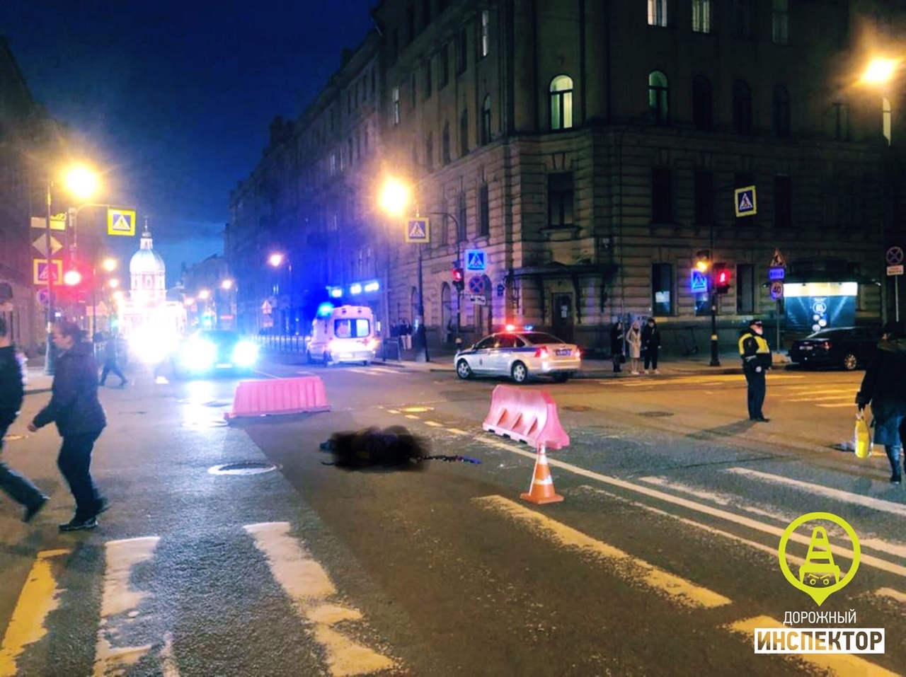 Смертельное ДТП в центре Петербурга попало на видео: человек двигался очень медленно