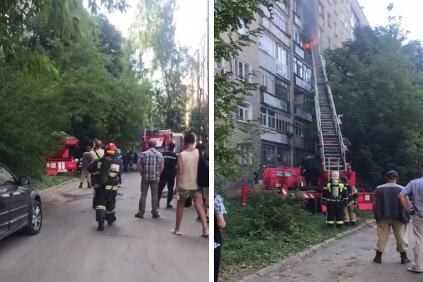 Тушить огонь приехали пять бригад пожарно-спасательных частей Тушить огонь приехали пять бригад пожарно-спасательных частей