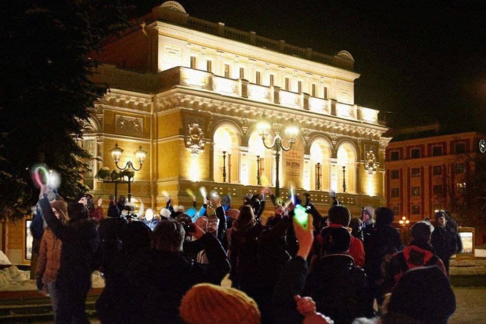 Флешмоб прошел в День святого Валентина Флешмоб прошел в День святого Валентина