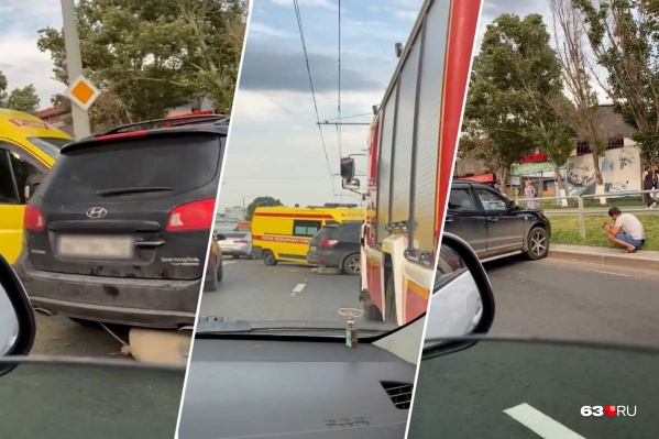 Удар пришелся на сторону водителя Hyundai Удар пришелся на сторону водителя Hyundai