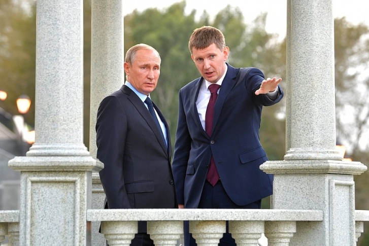 Президент Путин вместе с губернатором Решетниковым Президент Путин вместе с губернатором Решетниковым