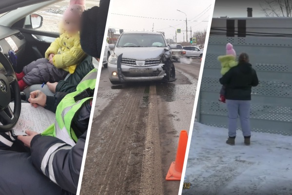 Женщина выехала на встречку с ребенком в машине Женщина выехала на встречку с ребенком в машине