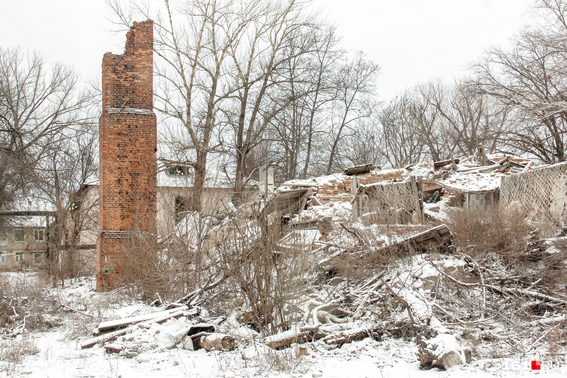Так выглядят развалины на территории района Новая Соколовка в Новошахтинске