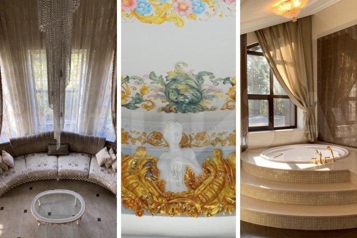 Маст-хэв богатого дома: много золота, длинная люстра и обязательно — окно в ванной