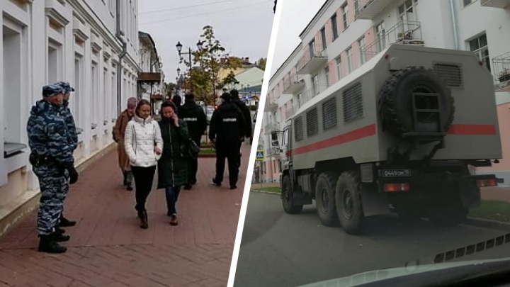 К правительству пригнали автозак: в Ярославле силовики оцепили центр из-за визита федеральных чиновников