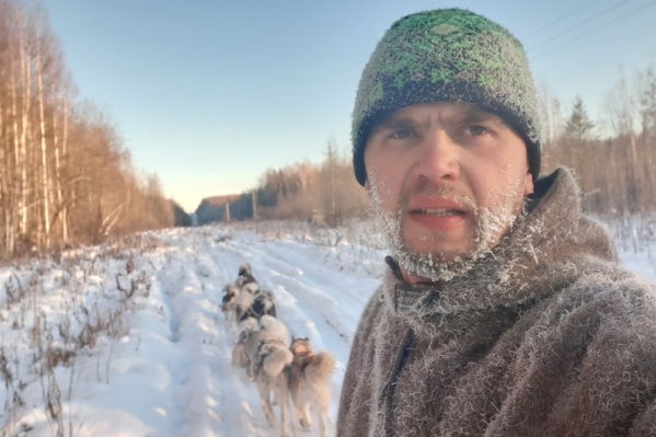 Сергей на пути к перевалу Дятлова Сергей на пути к перевалу Дятлова