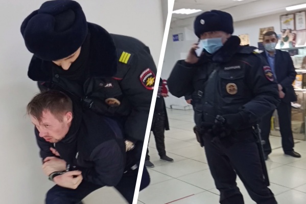 Мужчина отказался надевать маску и его решили задержать. Сейчас полицейские утверждают, что он напал на них Мужчина отказался надевать маску и его решили задержать. Сейчас полицейские утверждают, что он напал на них