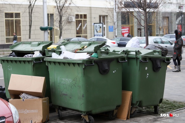 Мусорные жбаны можно встретить даже на центральных улицах города Мусорные жбаны можно встретить даже на центральных улицах города