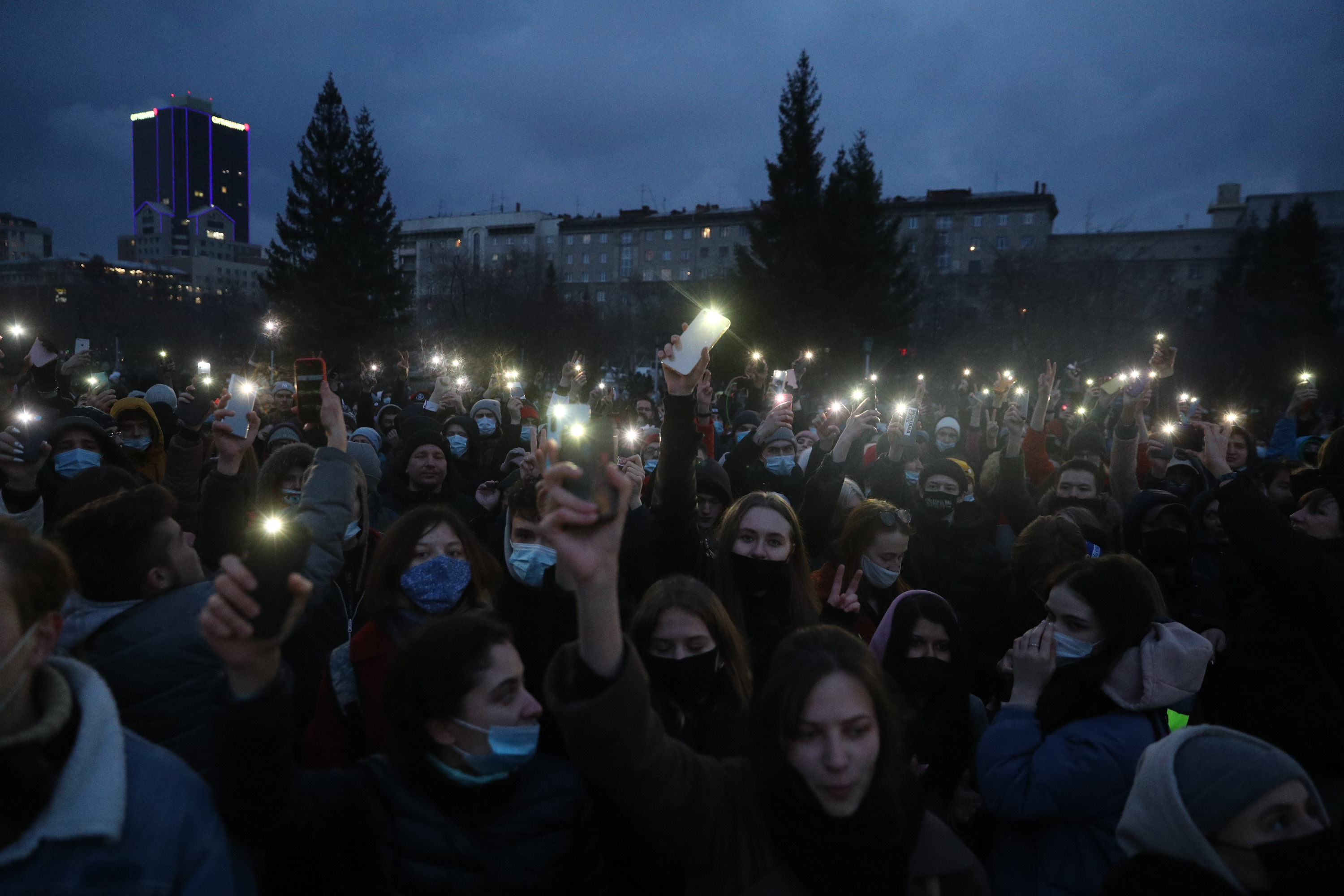 А что, так можно было? На многолюдном митинге в поддержку Навального полицейским не нашлось работы (репортаж)