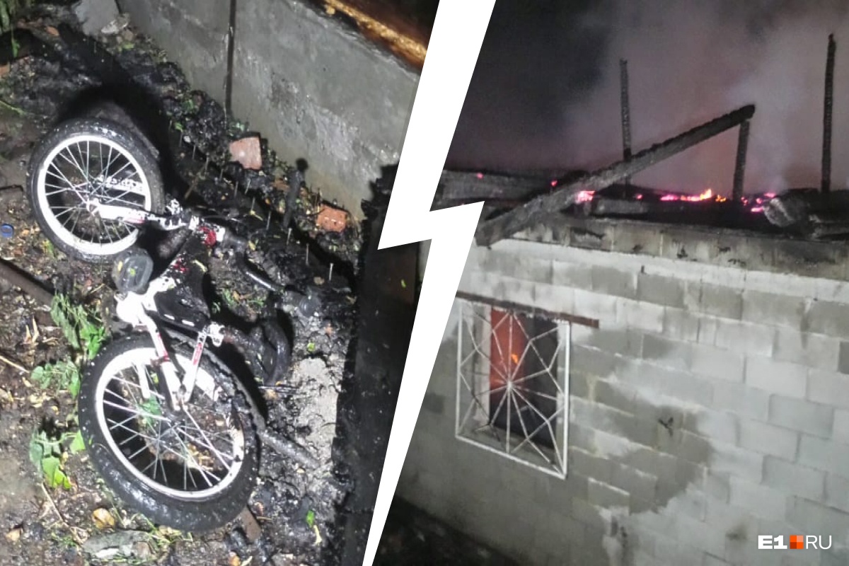 В екатеринбургском СНТ сгорел дом. Погиб шестилетний ребенок