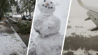 Как Кемерово пережил неожиданный мощный снегопад: репортаж из соцсетей
