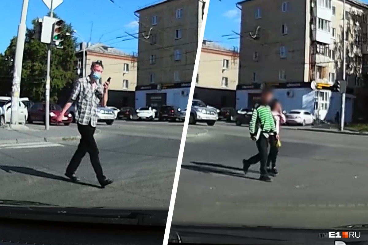 В Екатеринбурге автомобилисты спугнули мужчину, который с ножом следовал за детьми