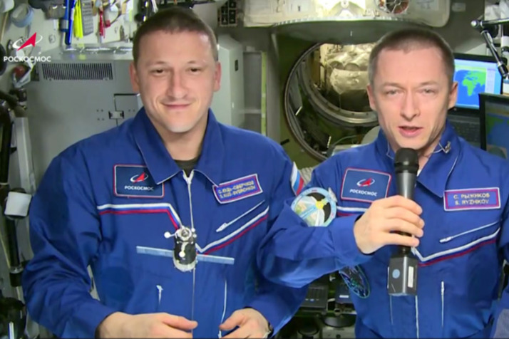Космонавты поприветствовали участников КЭФ <nobr class="_">с борта МКС</nobr>