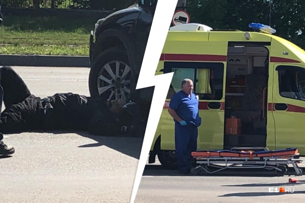 На место аварии очевидцы вызвали скорую помощь На место аварии очевидцы вызвали скорую помощь