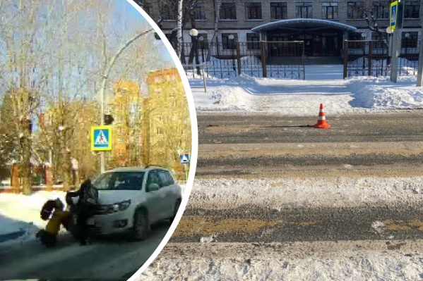 Авария произошла на пешеходном переходе Авария произошла на пешеходном переходе